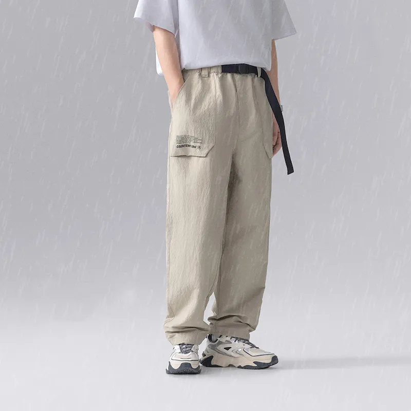 LiNing CF Knitted Sports Pants Men's Thunderstorm Gray-5