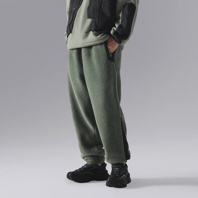 LiNing CF Tracing Casual Pants Unisex Screw Smoke Green-3