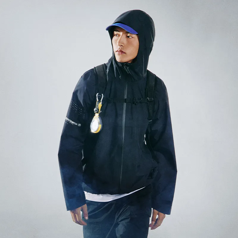 LiNing CF Tracing Wulong Armor Collection Waterproof And Windproof To Keep Warm Windbreaker Jacket Men's Black-4