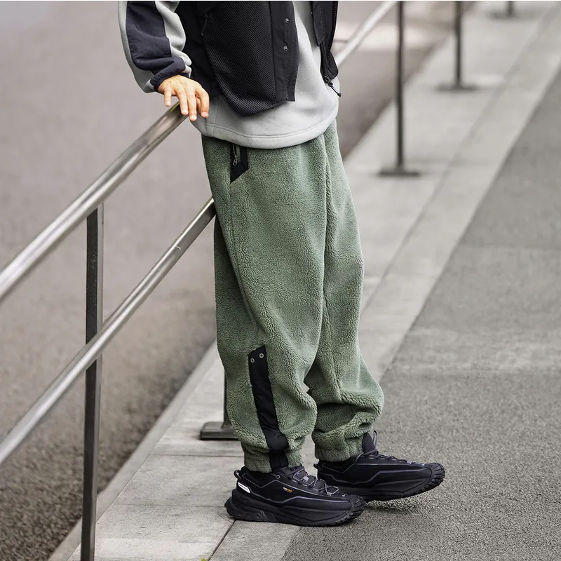 LiNing CF Tracing Casual Pants Unisex Screw Smoke Green-4