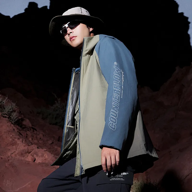 LiNing CF Tracing Wulong Armor Collection Jacket Men's Sea Stone Blue-3