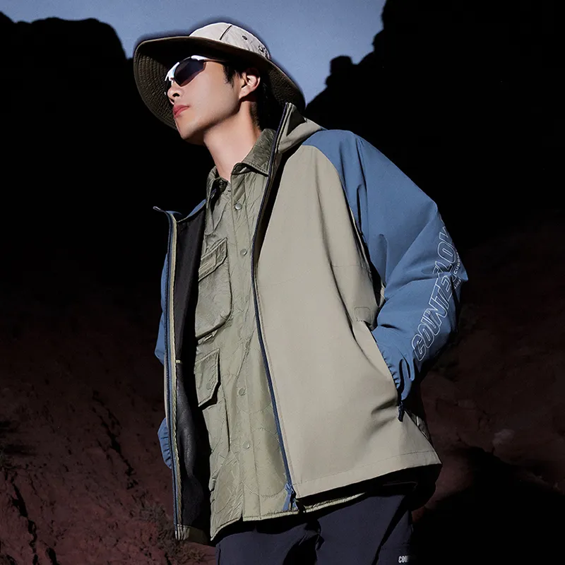 LiNing CF Tracing Wulong Armor Collection Jacket Men's Sea Stone Blue-2