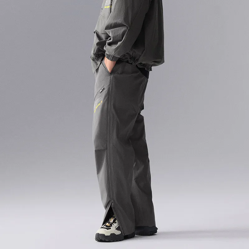 LiNing CF Tracing Knitted Sports Pants Men's Thunderstorm Gray-2
