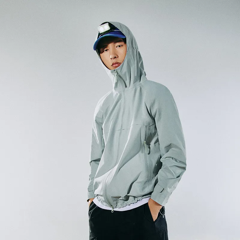 LiNing CF Tracing Wulong Armor Collection Waterproof And Windproof To Keep Warm Windbreaker Jacket Men's Moon-3