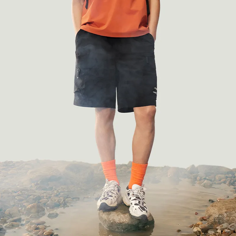 LiNing CF Tracing Casual Shorts Men's Mystic Green Onion-4