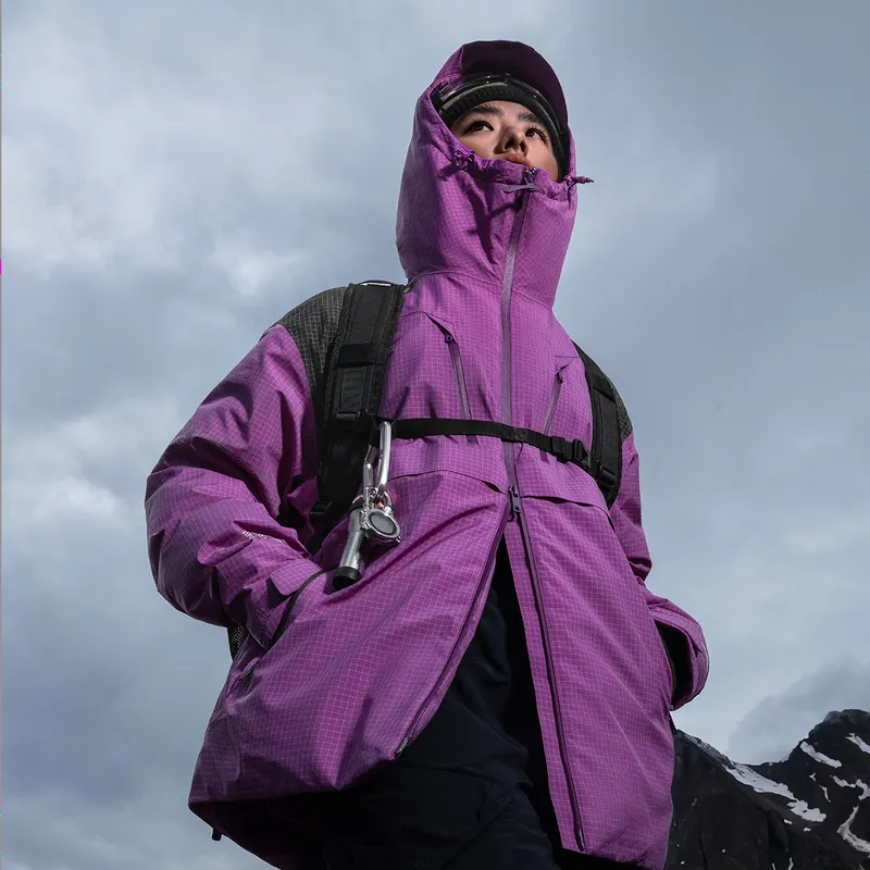 LiNing CF Tracing Wulong Armor Collection Windbreaker Jacket Unisex Cosmic Sky Purple-4