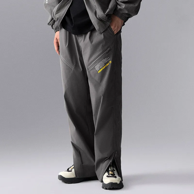 LiNing CF Tracing Knitted Sports Pants Men's Thunderstorm Gray-3