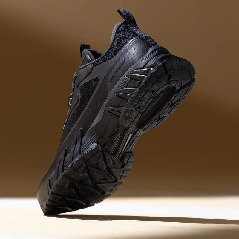 LiNing CF Tracing, Xiaoyao Xing V3 Anti Slip Wear Resistant Low Top Hiking Shoes Unisex Black-7