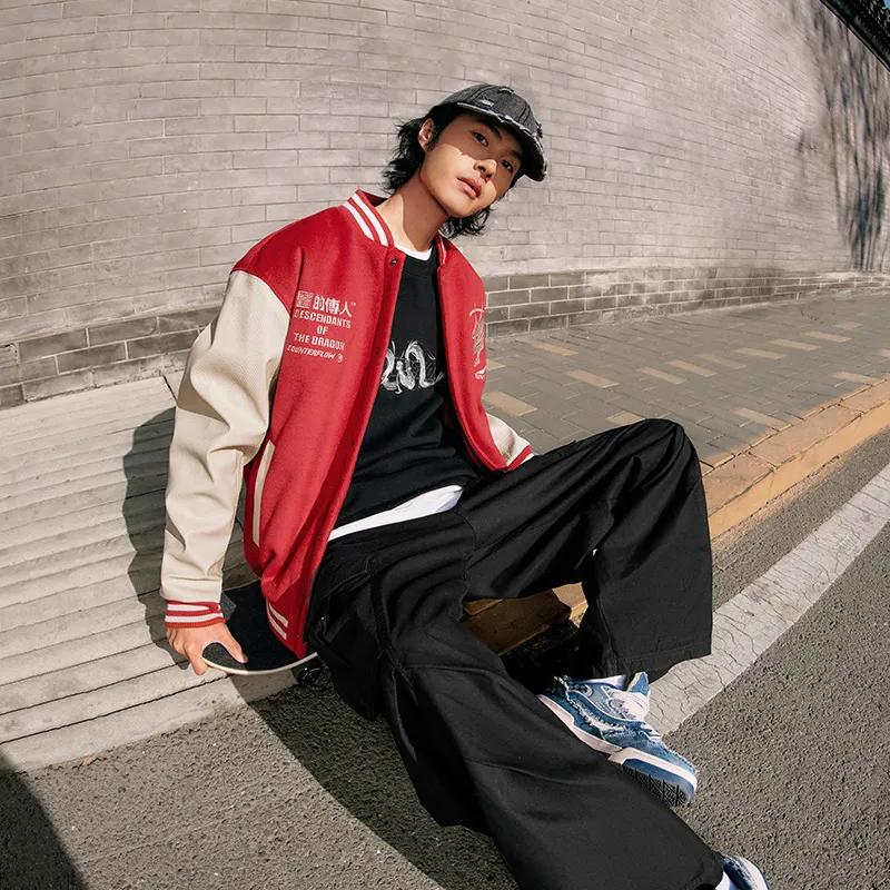 LiNing Baseball Jacket Unisex Agate Red-2
