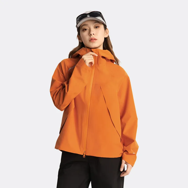LiNing CF Tracing Windproof And Rainproof Windbreaker Jacket Women's Pumpkin Orange-2