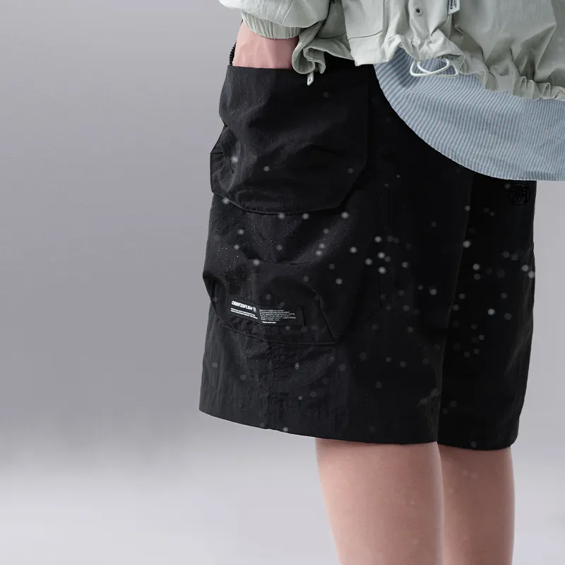 LiNing CF Tracing Sports Shorts Women's Ghost Scallion-5