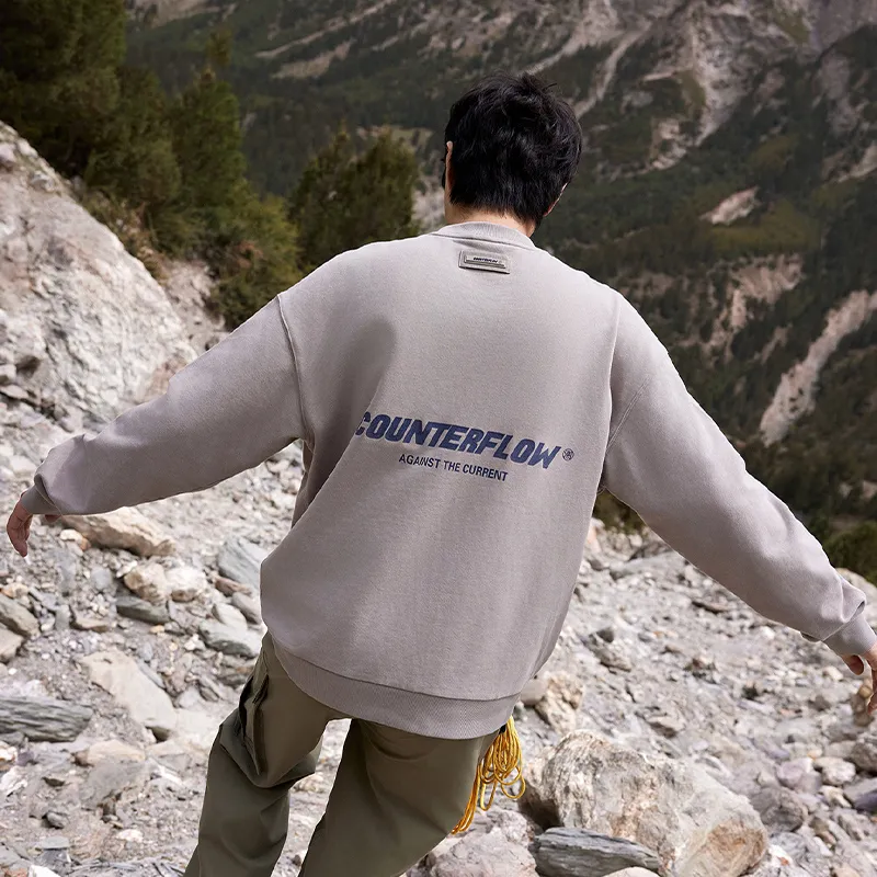 LiNing CF Sweatshirt Unisex Rock Ridge Gray-2