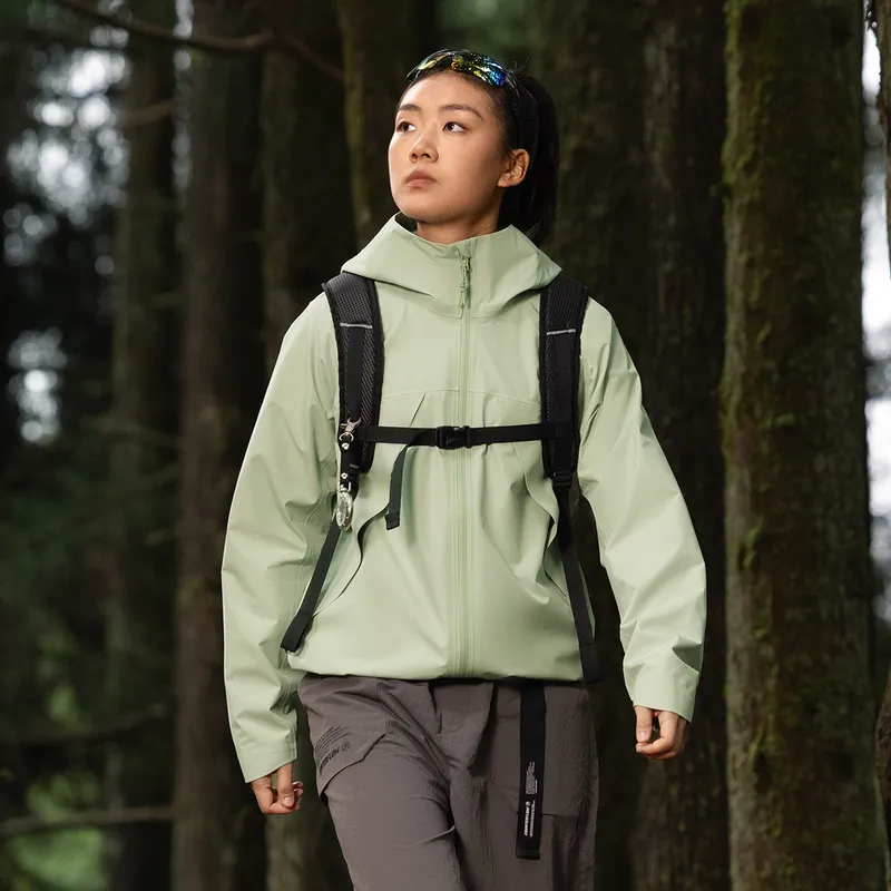 LiNing CF Tracing Windproof Rainproof And Breathable Windbreaker Jacket Women's Sage Green-2