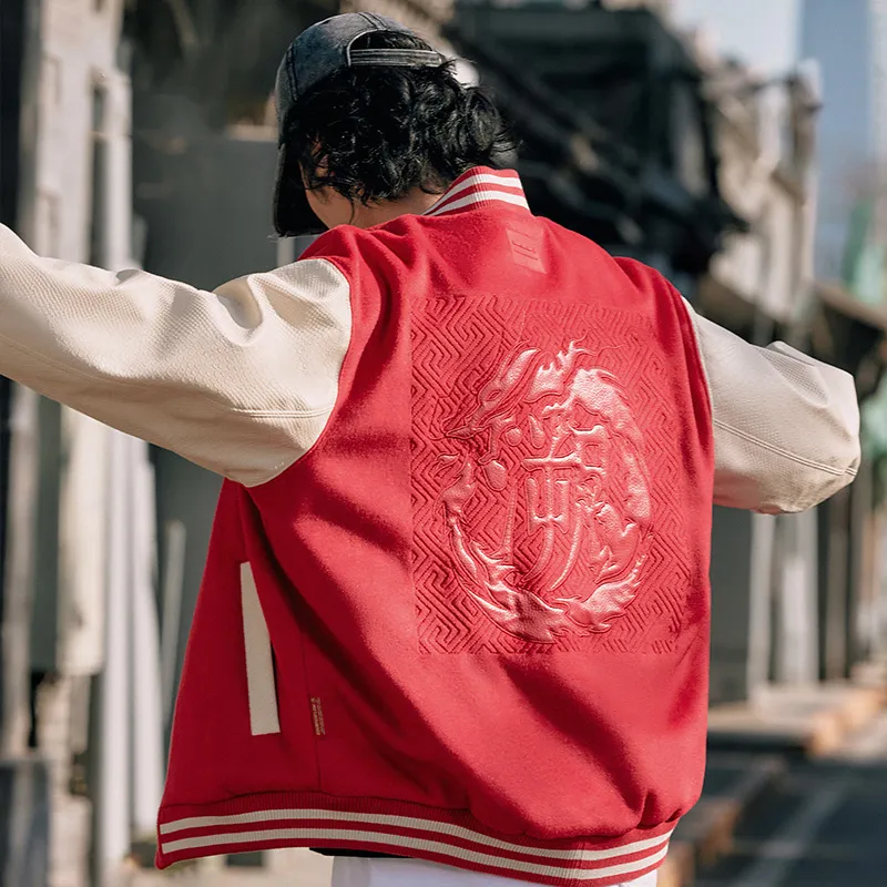 LiNing Baseball Jacket Unisex Agate Red-3