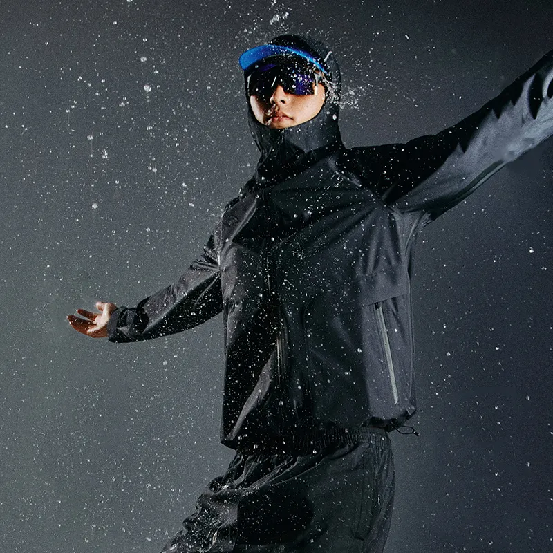 LiNing Waterproof And Windproof Windbreaker Jacket Men's Jet Sky-5