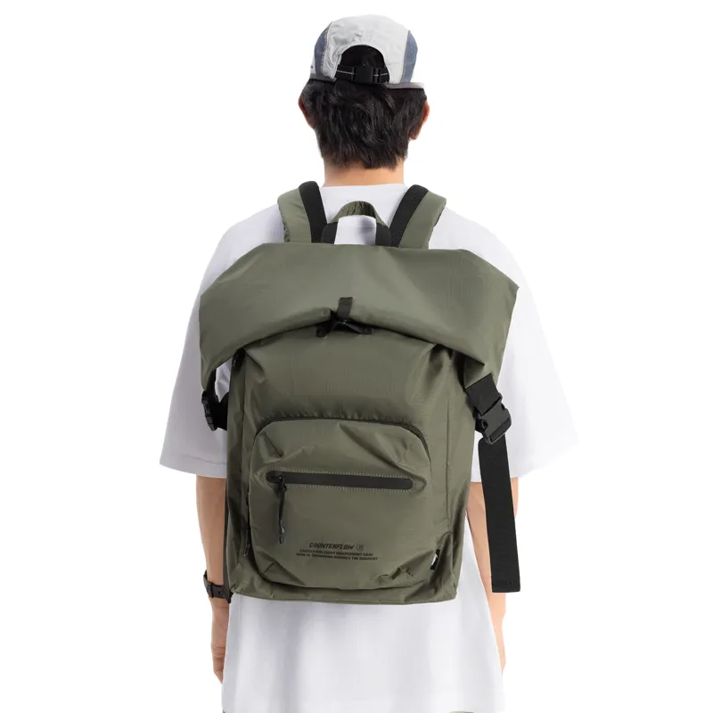 LiNing CF Tracing Polyester Backpack Regular Unisex Green-5