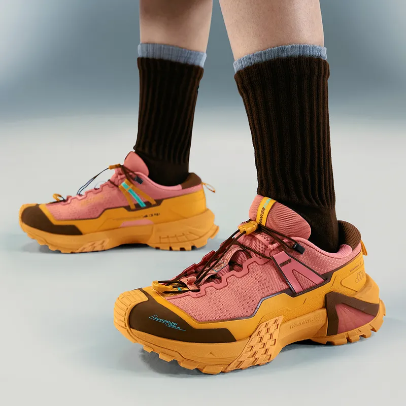 LiNing CF Su Xingchuan Cushioned Slip-Resistant Abrasion-Resistant Low-Top Trekking Shoes Unisex Brown-5