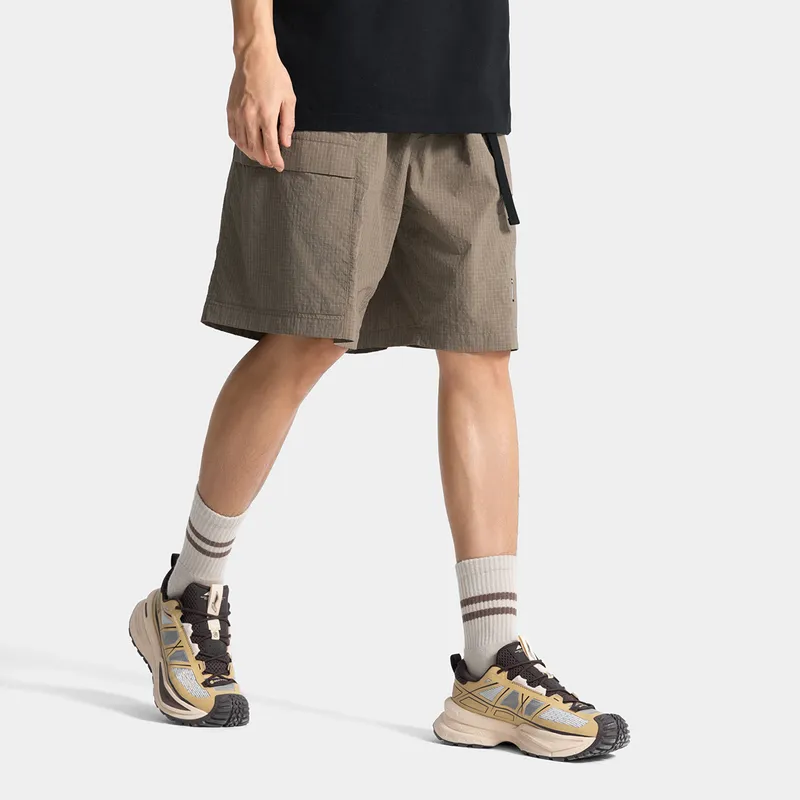 LiNing CF Tracing Cargo Shorts Men's Mushroom Brown-2