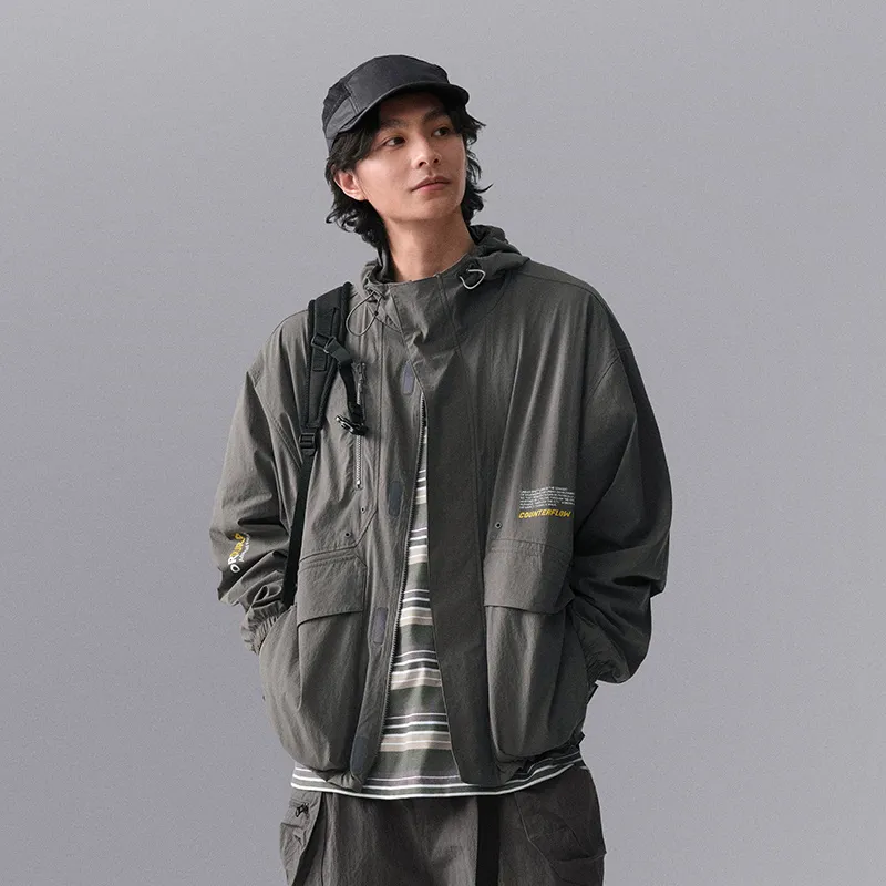 LiNing Jackets Coats Men's Thunderstorm Gray-3