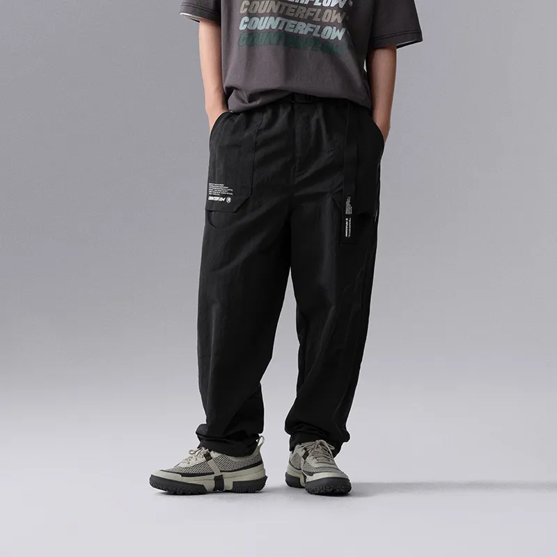 LiNing CF Knitted Sports Pants Men's Thunderstorm Gray-4