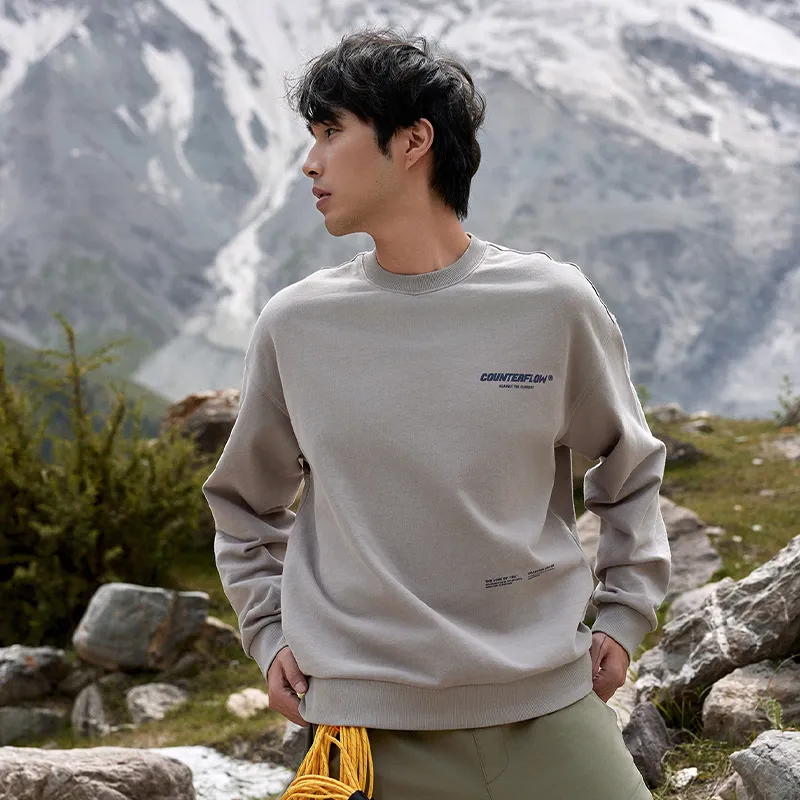 LiNing CF Sweatshirt Unisex Rock Ridge Gray-3