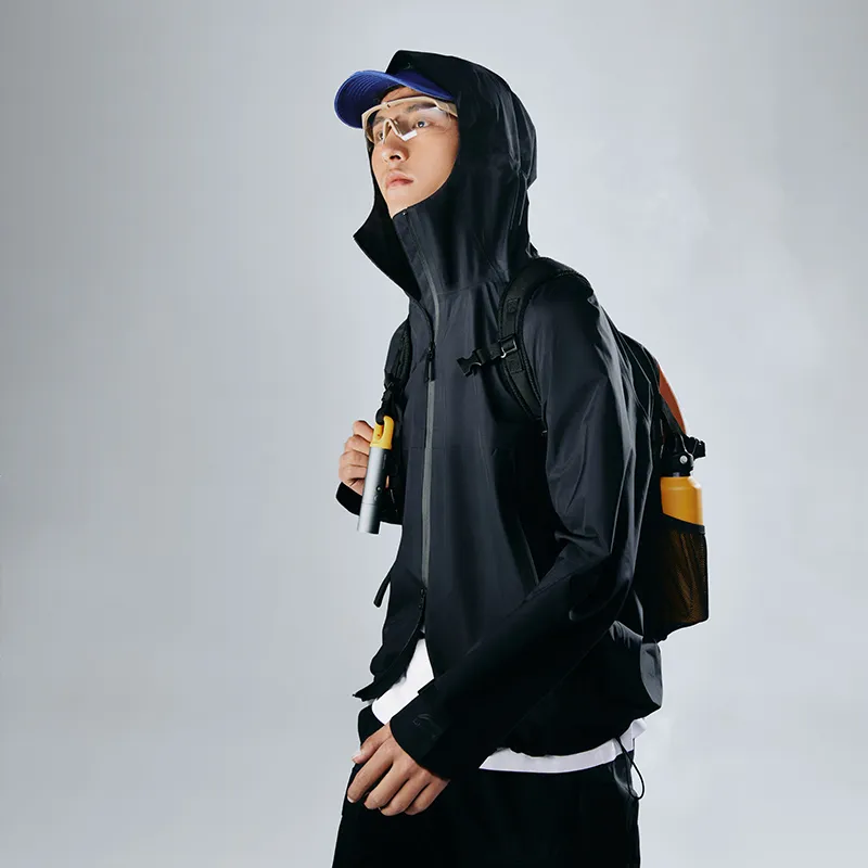 LiNing CF Tracing Wulong Armor Collection Waterproof And Windproof To Keep Warm Windbreaker Jacket Men's Moon-5