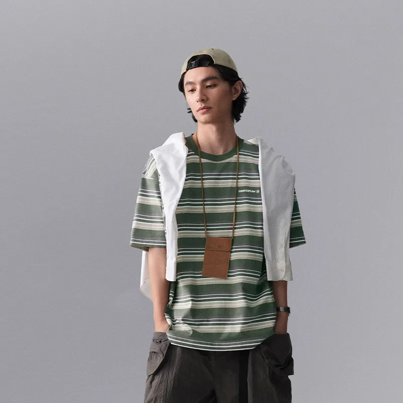 LiNing CF Tracing T Shirt Men's Ghost Scallion-6