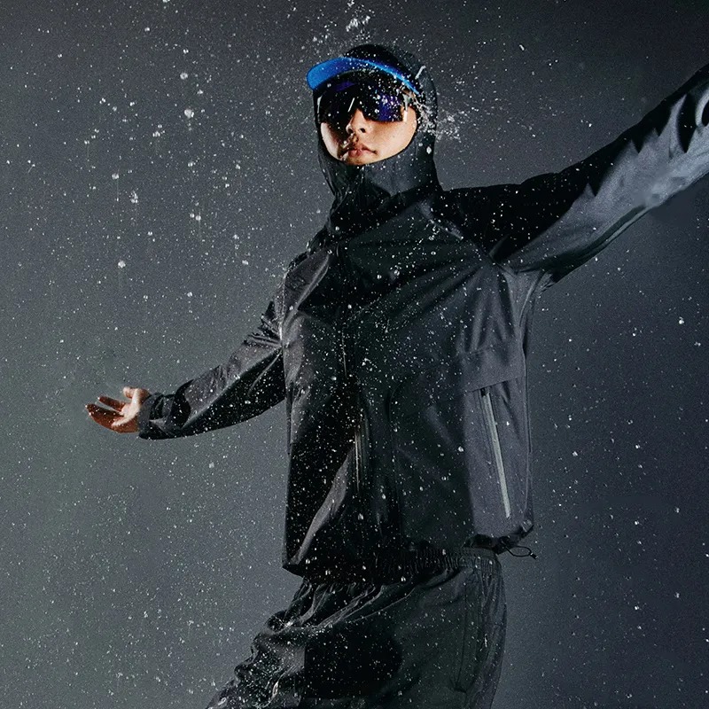 LiNing CF Tracing Wulong Armor Collection Waterproof And Windproof Windbreaker Jacket Men's Black-2