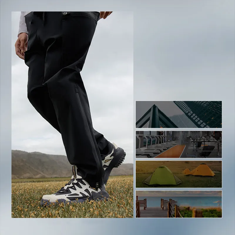 LINING Knitted Sweatpants Men Black-7