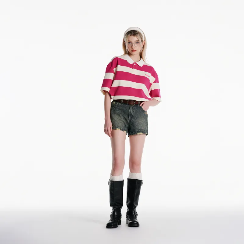NERDY SS24 Polo Shirt Unisex Fuchsia-6