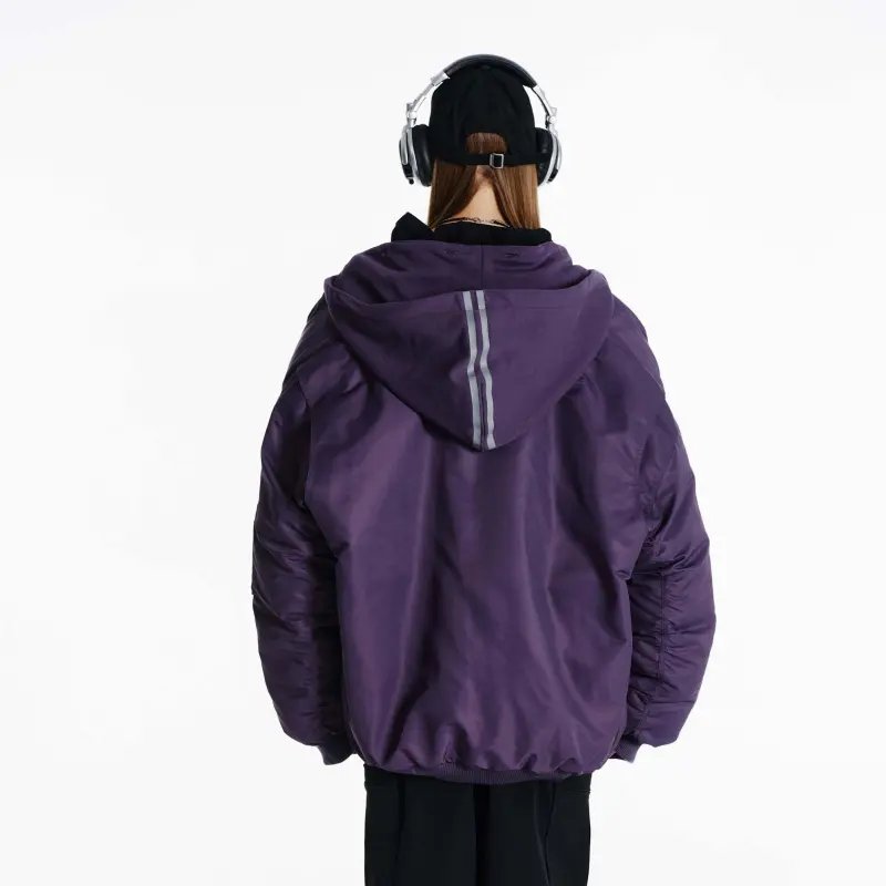 Nerdy Down Jackets Unisex Purple-4