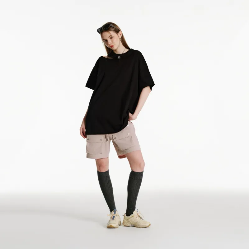 NERDY SS24 Cargo Shorts Unisex Light Pink-4
