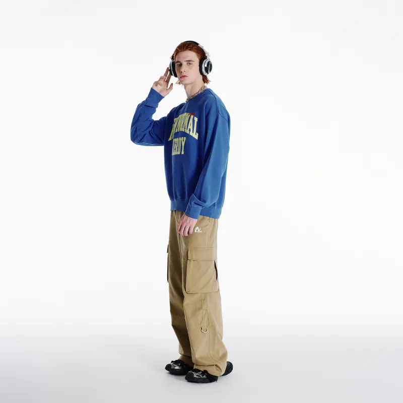 NERDY Sweatshirt Unisex Royal Blue Color-4