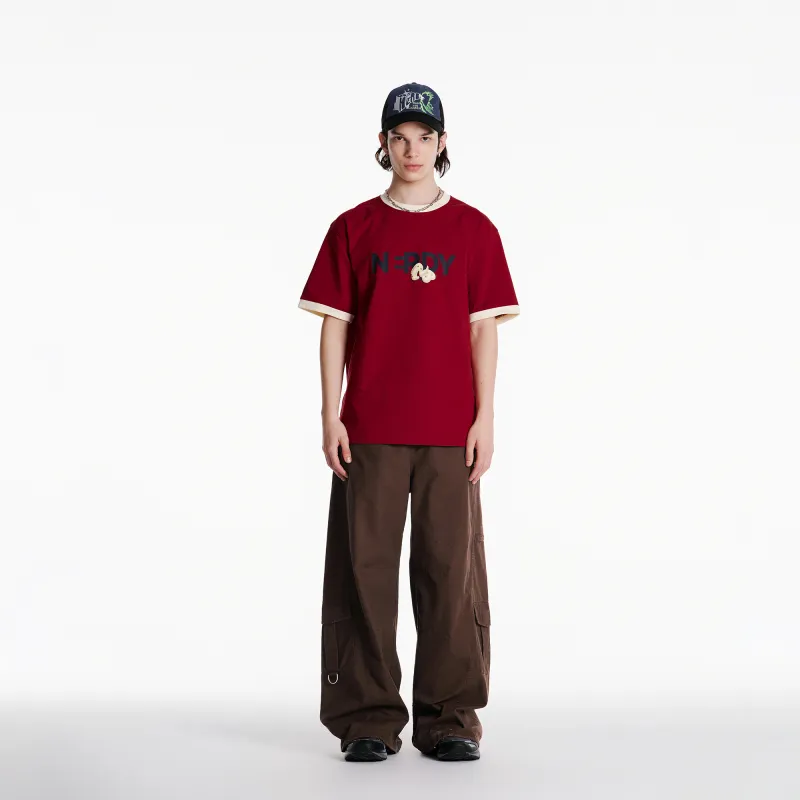 NERDY SS24 T Shirt Unisex Deep Red-2