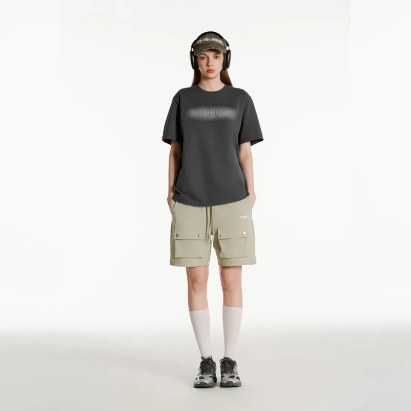 NERDY SS24 Cargo Shorts Unisex Light Brown-2