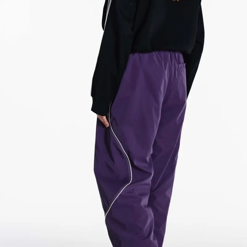 Nerdy Knitted Sweatpants Unisex Dark Purple-4