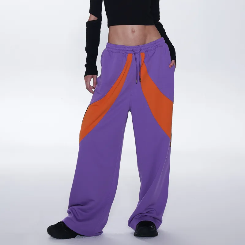 Nerdy Casual Pants Unisex Purple-3