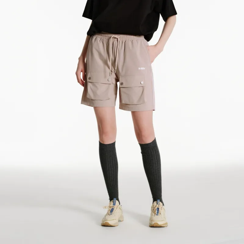 NERDY SS24 Cargo Shorts Unisex Light Pink-7