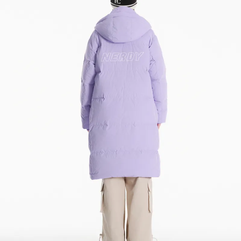 NERDY Down Jacket Unisex Light Purple-3