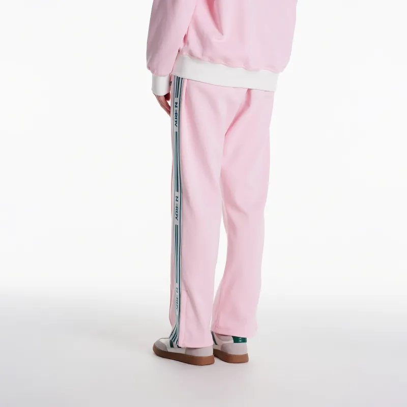 NERDY Knitted Sweatpants Unisex Light Pink-8