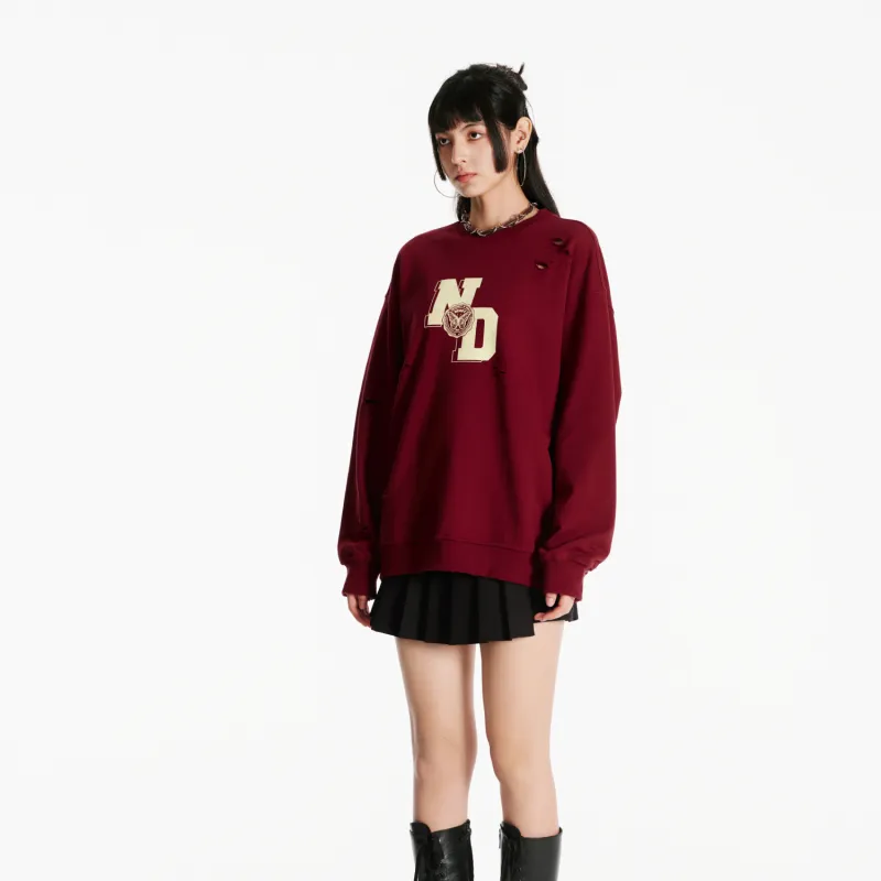 NERDY Sweatshirt Unisex Dark Red-7