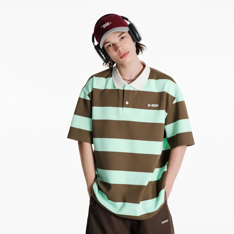 NERDY SS24 Polo Shirt Unisex Brown-8