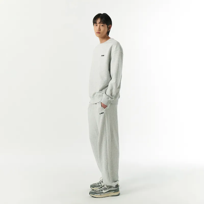 NERDY SS24 Knitted Sweatpants Unisex Cool White-4