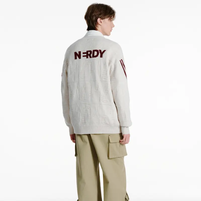 Nerdy Sweaters Unisex Cream-2