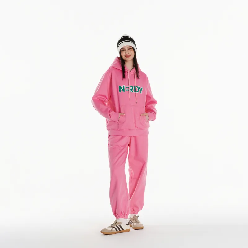 Nerdy Casual Pants Unisex Pink-4