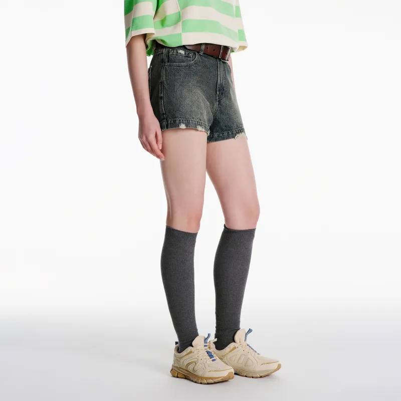 NERDY Denim Shorts Women's Water Duck Blue-2