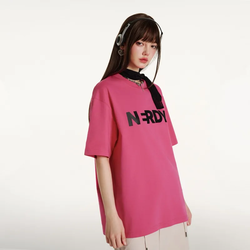 NERDY T Shirt Unisex Vibrant Pink-7