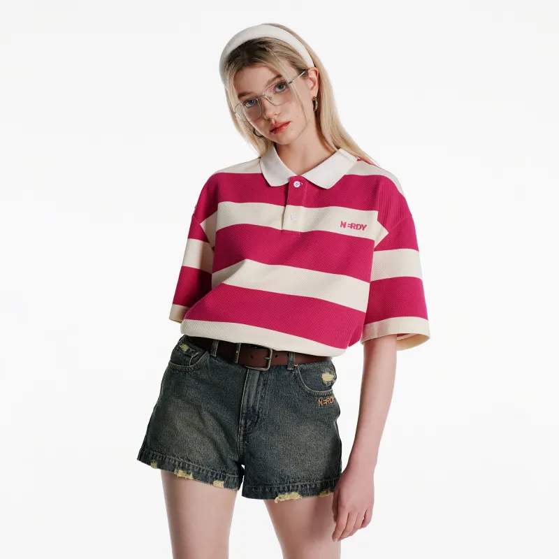 NERDY SS24 Polo Shirt Unisex Fuchsia-7
