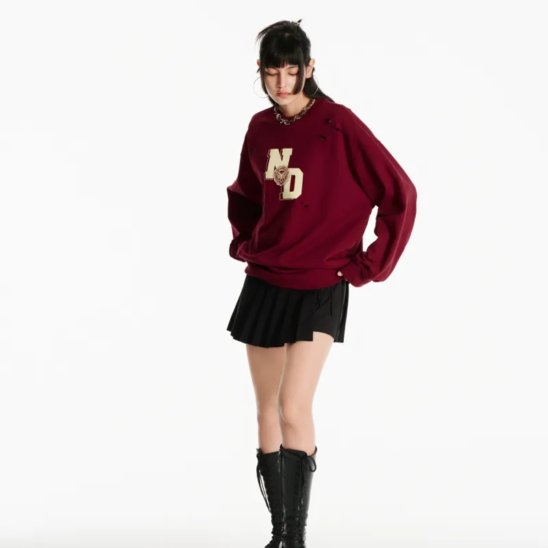 NERDY Sweatshirt Unisex Dark Red-8