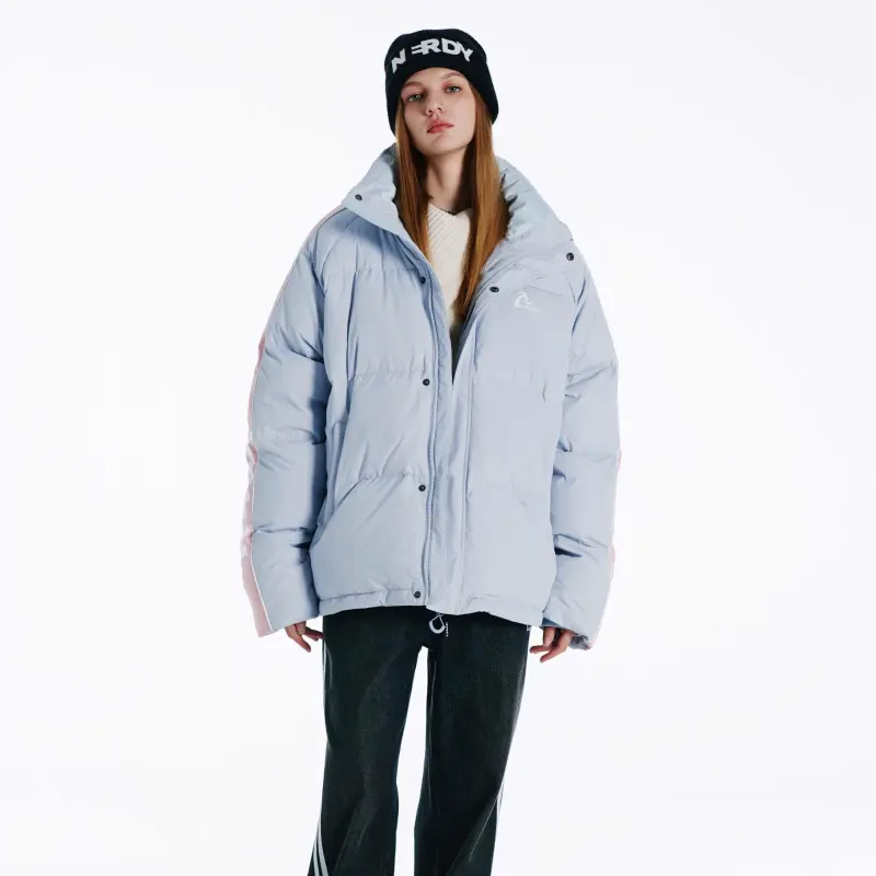 Nerdy Down Jackets Unisex Sky Blue-3